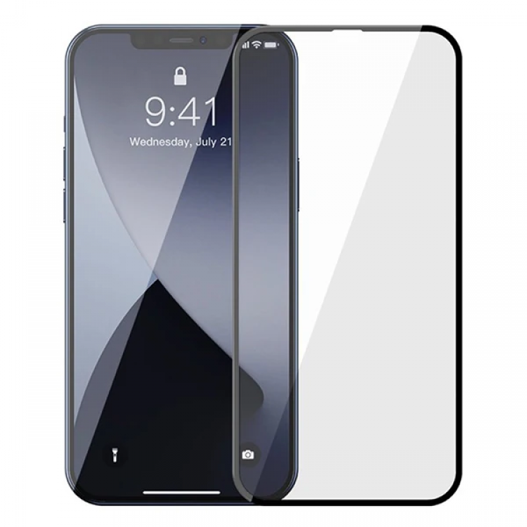 Baseus iPhone 12-12 Pro 6.1 0.3MM 3D Full Tempered Glass Screen Protector 2PcsSet-(5775)