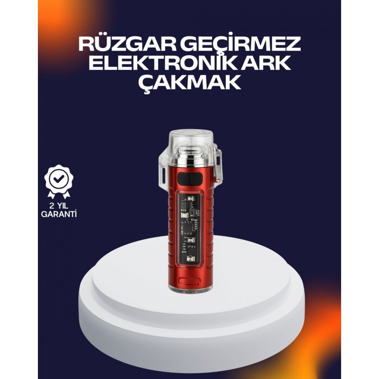 Windproof Electric Lighter With Survival Design