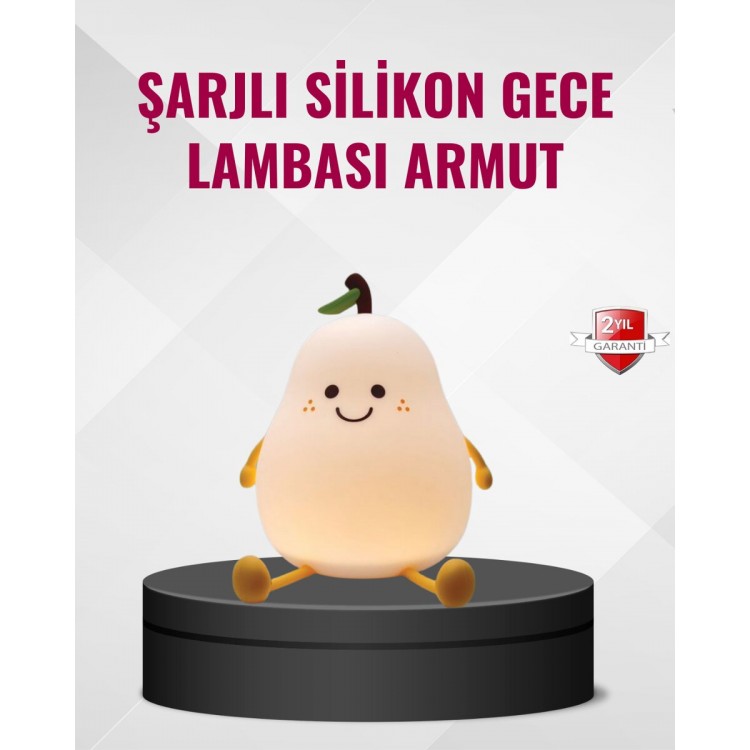 Pear Night Light USB Rechargeable Adjustable LED Light