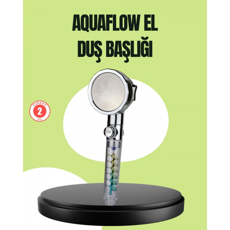 Pressurized Hand Shower Head – Rotating Propeller EyeDazzling Rain Effect