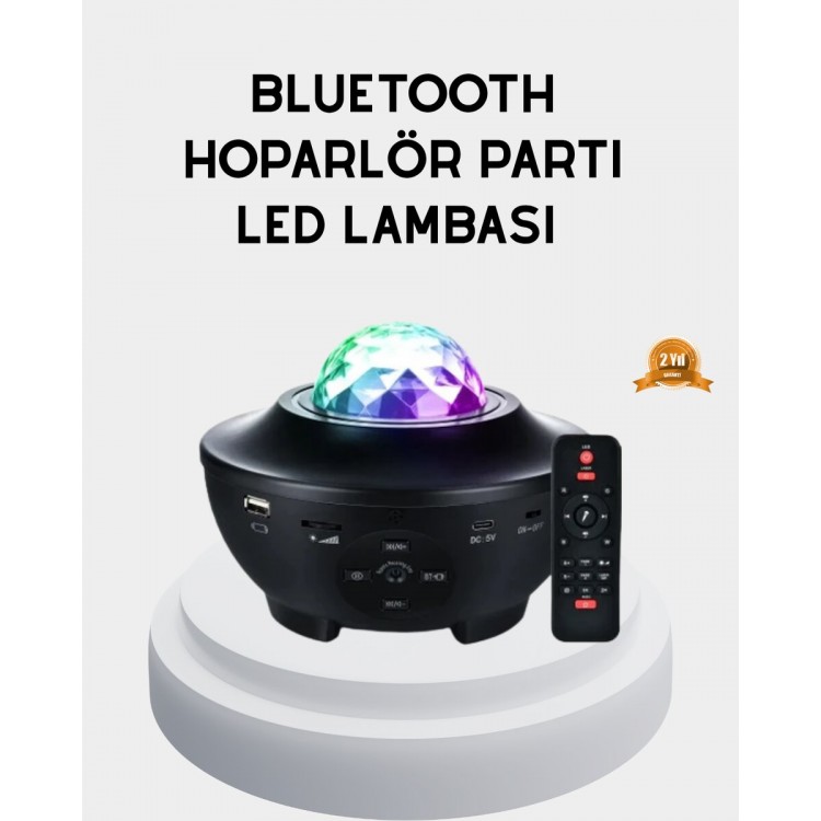LED Yıldızlı Projektör Galaxy Modlu Renk ve Parlaklık Ayarlı Gece Lambası