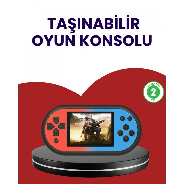 520 Oyunlu El Oyun Konsolu TV Bağlantılı HD LCD Ekranlı