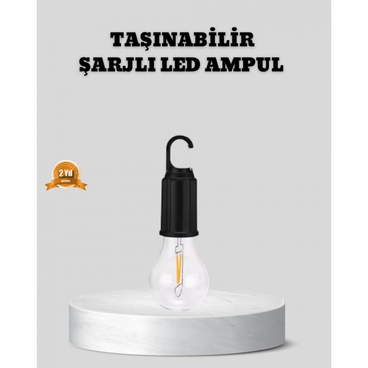 Type-C Şarjlı LED Kamp Lambası – Uzun Ömürlü Pil ve Yüksek Parlaklık