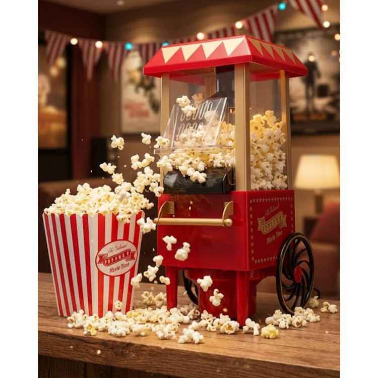 Sıcak Hava Teknolojili Yapışmaz Popcorn Makinesi