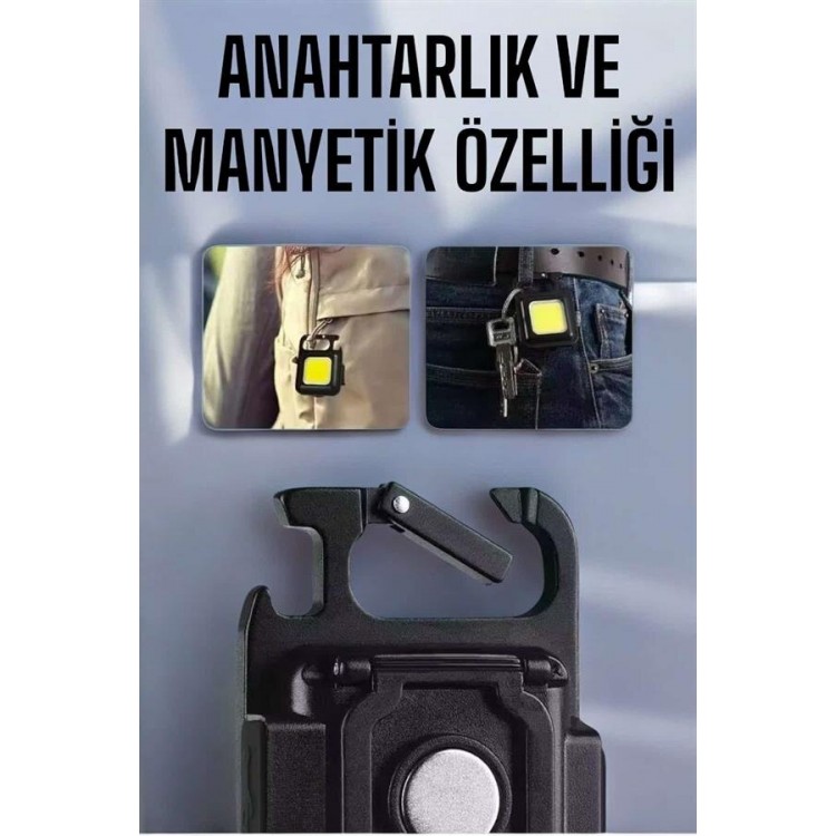 Key chain It's Purpose Magnet Portable Light LED Rechargeable