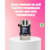 Araç Hava Pompası ve Akü Takviye Powerbank 12.000 mAh Çok Fonksiyonlu