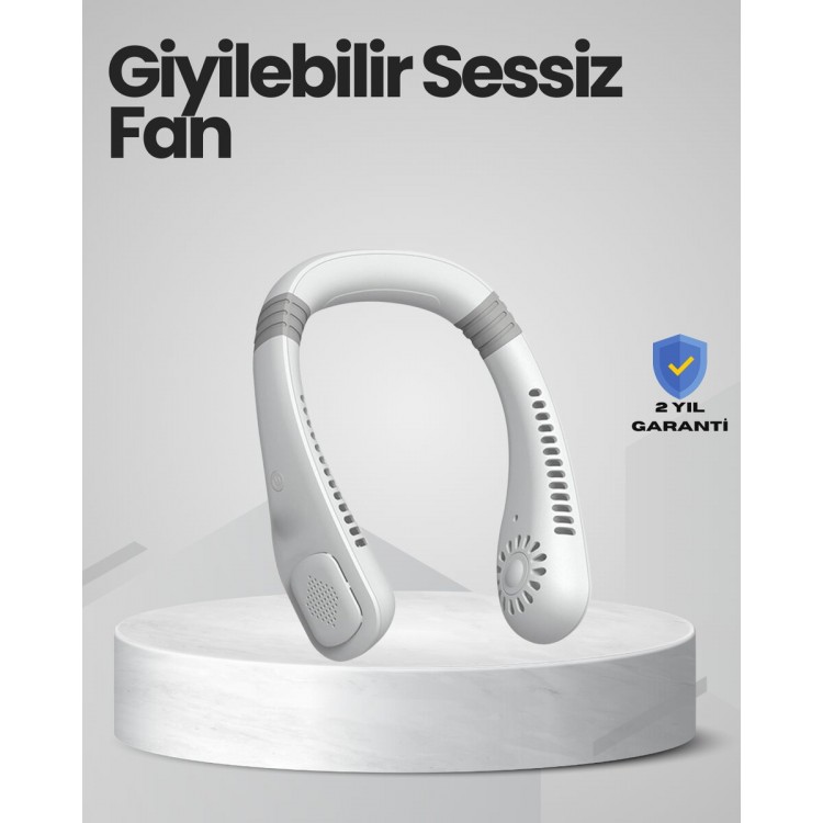 Children's Safe Rechargeable Neck Fan for Adults and Adults