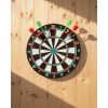 15 Inch Dartboard 4 Metal Tip DartsOku Durable Wooden Body