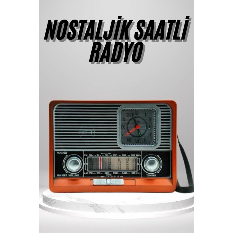 Nostalgic Vintage Radio Portable Bluetooth Connected Speaker Radio