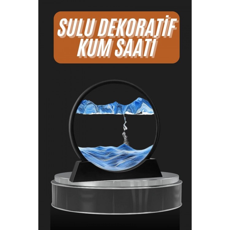 Decorative Water Hourglass Office Table Top HomeRound Hourglass