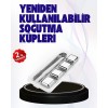 Paslanmaz Çelikten Üretilmiş Metal Buz Küpü Seti ve Buz Klipsi