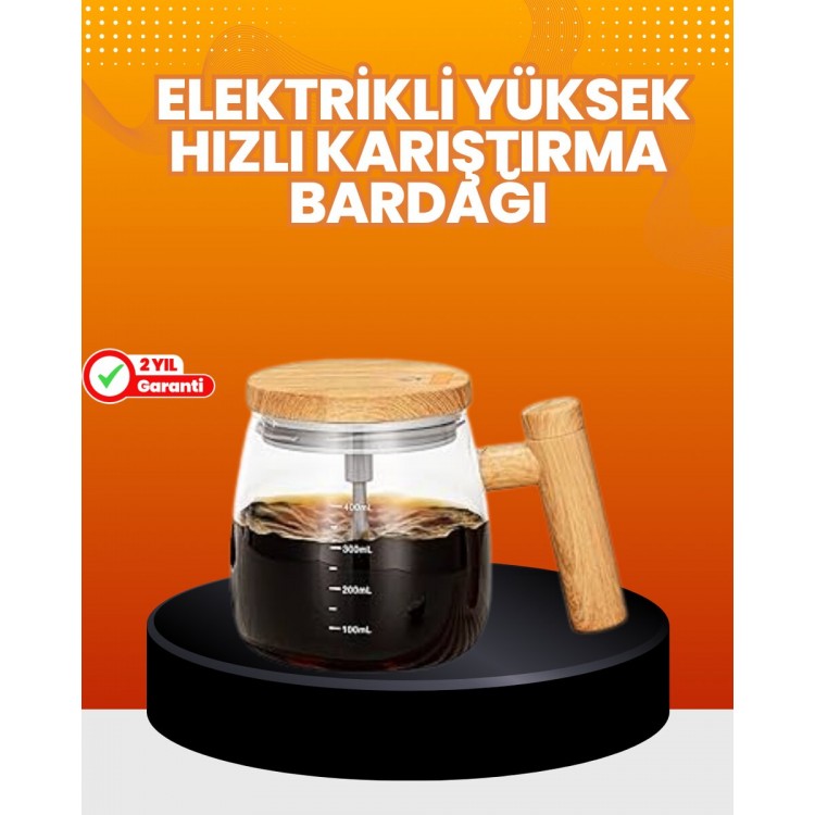 Isıtıcılı Manyetik Karıştırıcı Kupa – 400 ml C Tipi Şarjlı Akıllı Tasarım