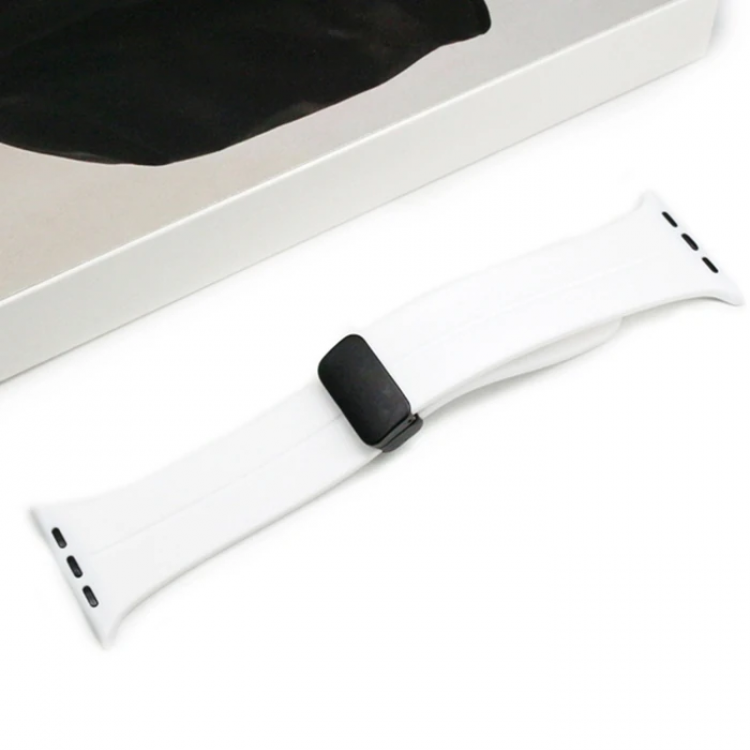 Ally Apple Watch 7-8 41mm 6-5-4 40mm Magnetic Tip Silicone Strap Cord 3-2-1 38mm-(5775)