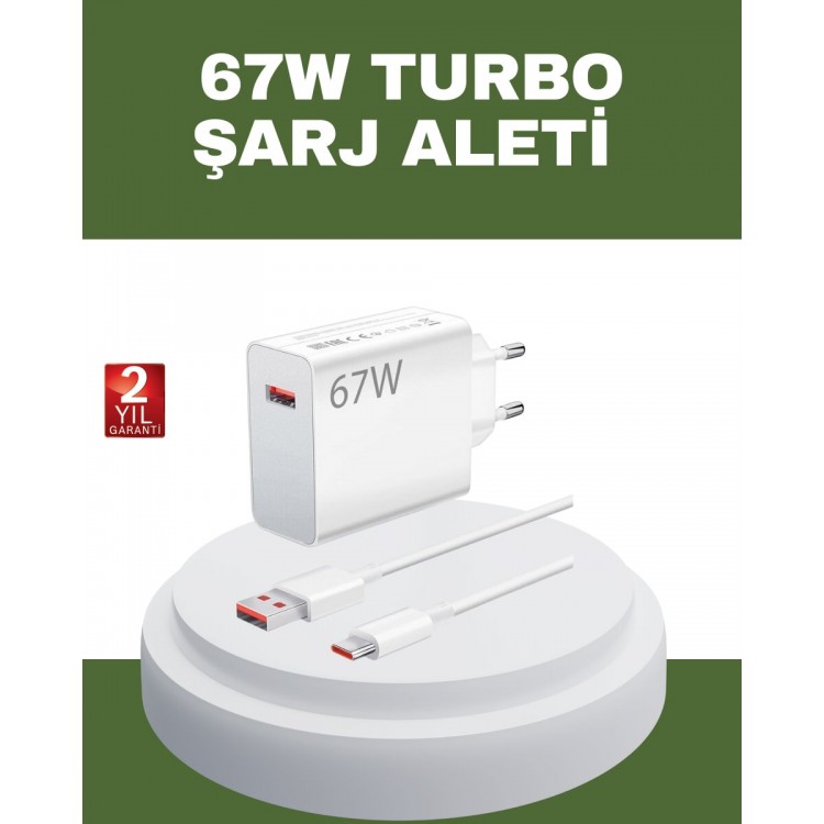 67 Watt Type C Hızlı Şarj Cihazı OnePlus 7 8 9 10 Uyumlu