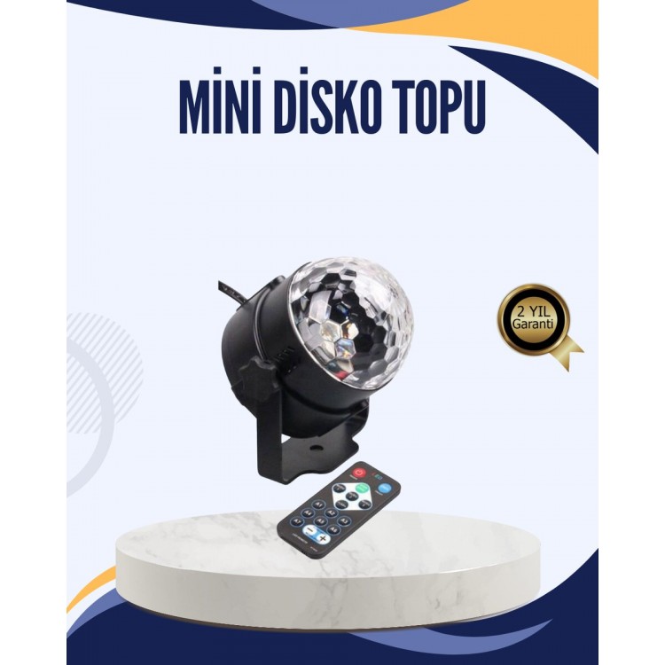 Müzik Sensörlü Renkli LED Parti Işığı