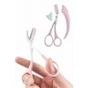 2-Piece Eyebrow Care Set, Eyebrow Scissors with Comb andEyebrow Razor Eyebrow Shaper