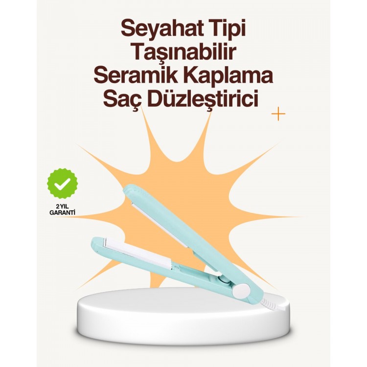 Seramik Kaplamalı Saç Hasarını Azaltan Kısa Saçlara Uygun Bukle Maşası