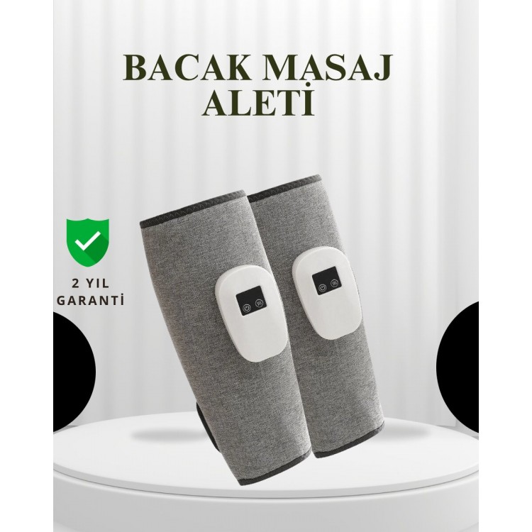 Şarjlı Isıtmalı Baldır Masaj Aleti – 3 Hava Basınçlı Titreşimli ve Akıllı Zamanlayıcılı