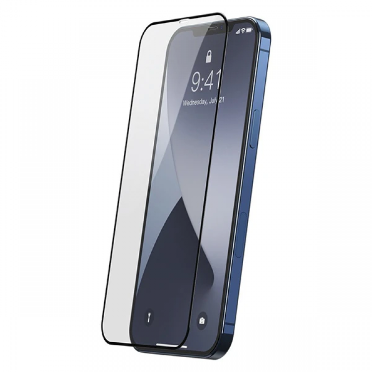 Baseus 0.25MM iPhone 12-12 PRO 6.1 3D Full Tempered Glass Screen Protector 2pcs-(5775)