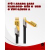 Dönüştürülebilir 4 Başlıklı Hızlı Şarj Kablosu – 1.2m 65W Dayanıklı ve Esnek Tasarım