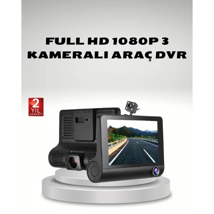Vehicle Camera 3 Full HD DVR 1080P NightSighted and G-Sensor