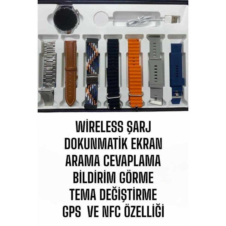 Smart Watch New Generation Call Answerer with 7 BandsIt's Fonksiyonlu