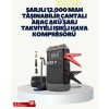 Portable Battery Booster Device Lighted Air Compressor Powerbank