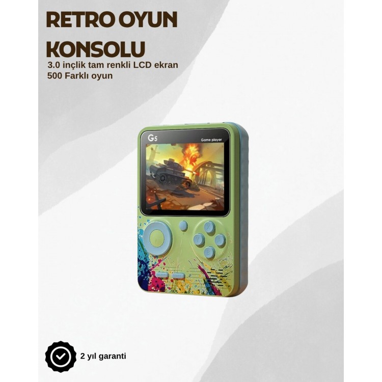G5 Portable Retro Game Console – Kids andFor Adults