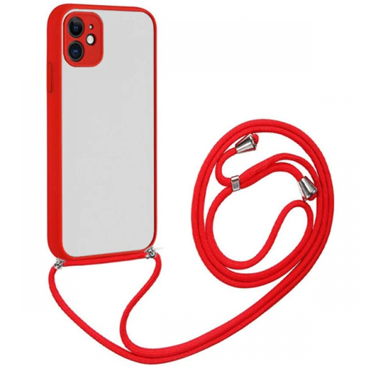 ALLY iPhone 12 6.1 Strap Protective SiliconeCase-(5775)
