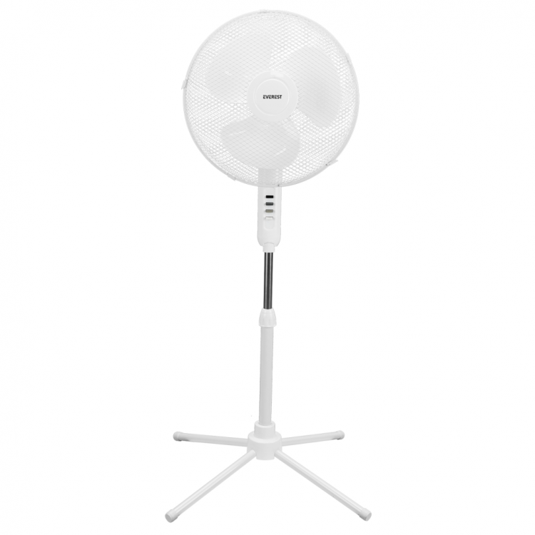 EVEREST FAN10 BEYAZ EcoWind 3 Kademeli Hız 40cm 3 Kanat Pervane ve Çerçeve 45W Otomatik Salınım Yükseklik Ayarlı Vantilatör(1923)