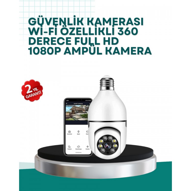 Bulb Type Security Camera Offering 360° Panoramic Viewing