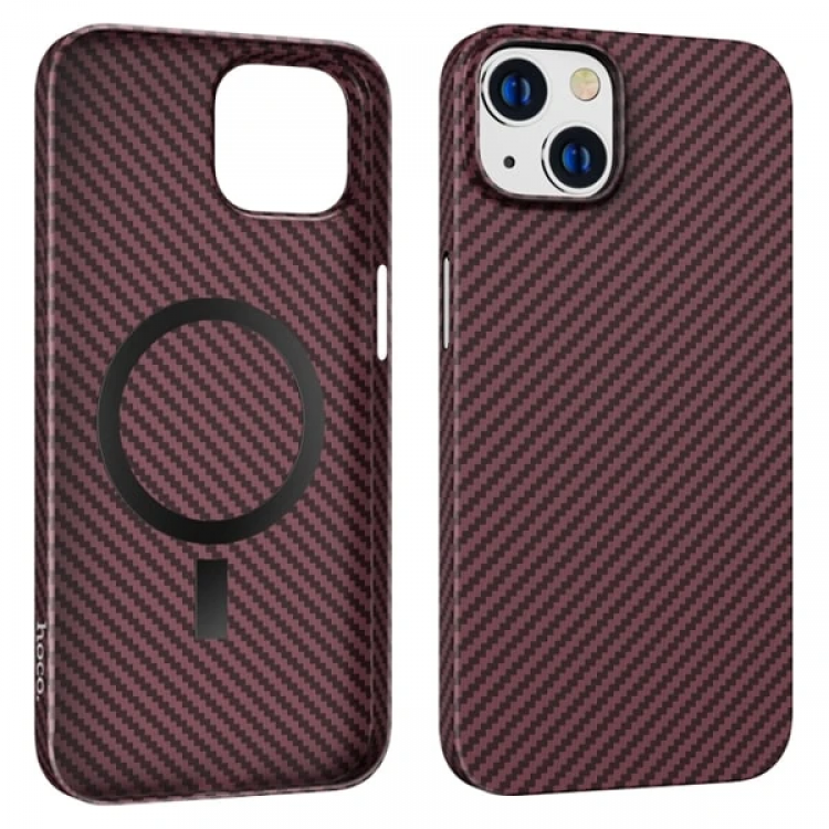 Hoco iPhone 14 6.1 Kılıf Manyetik Magsafeli Darbe Emici Telefon Kılıfı-(5775)