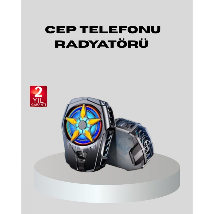Telefon Soğutucu Radyatör Type-C Bağlantılı 2 Kademeli Dijital Kontrollü