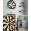 Şık Tasarımlı 15 İnç Dart Tahtası Metal Uçlu 4 Ok Seti