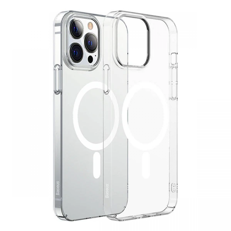 Baseus Crystal iPhone 12 Pro Max Case MagsafeCompatible Magnetic Case-(5775)