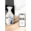 WiFi bağlantı desteği ile bu akıllı kamera, kablosuz internet üzerinden görüntüleri aktararak herhangi bir kablo karmaşasına son verir. Akıllı telefon ya da tabletinize indirilen uygulama aracılığıyla, kamerayı dilediğiniz yerden kontrol edebilir, görüntü