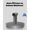 Temizliğin gücünü elinizde hissedin!130000 RPM motor gücüne sahip bu vakumlu temizlik cihazı, toz, kırıntı ve kirleri zahmetsizce ortadan kaldırır.Hem hava üfleme hem vakum özelliği ile iki işlevi tek gövdede birleştirir.Üç kademeli hız seçeneği ile farkl