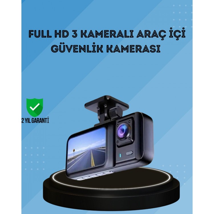 Full HD Dash Cam 3 with 360° CoverageDon't DashCam with Night Vision