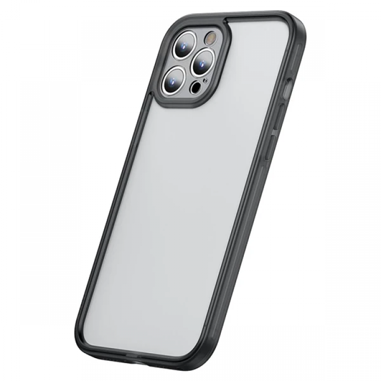 Baseus iPhone 12 Pro Max with Camera Lens ProtectorFrame Case-(5775)