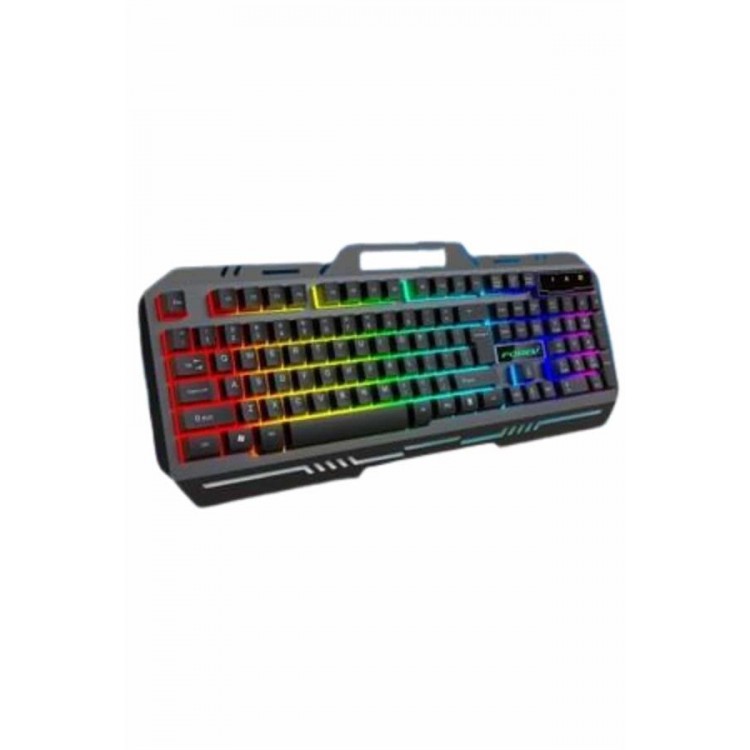 Illuminated Gamer Q Keyboard Mouse Set Black Gaming PlayerKlavye