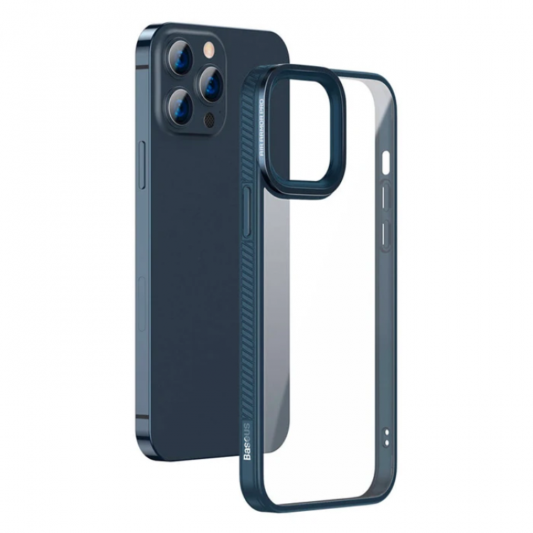 Baseus Crystal iPhone 13 Pro Max Case GelFrame Armored Silicone Case-(5775)