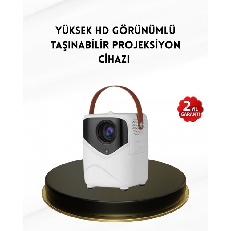 Mini Smart Projector – 1080P Full HD 64GBStorage 2GB RAM Remote Control Supported