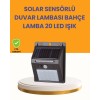 20 LED Solar Powered Outdoor with Motion SensorWall Lamp