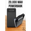 20.000 Mah LED Illuminated LCD Screen USBType-C Lightning Powerbank with input