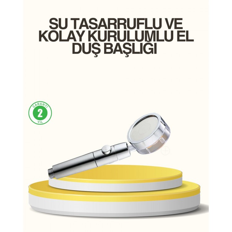 Su Basıncını Artıran Sızdırmaz Duş Başlığı