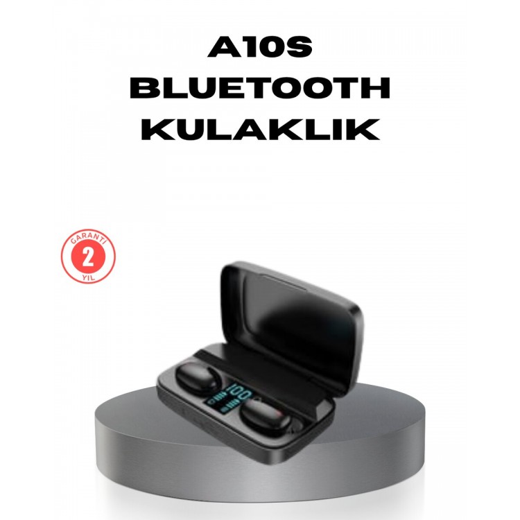 A10s TWS Bluetooth 5.0 Kulaklık – Powerbank’li Şarj Kutusu Dokunmatik Kontrol Gerçek Stereo