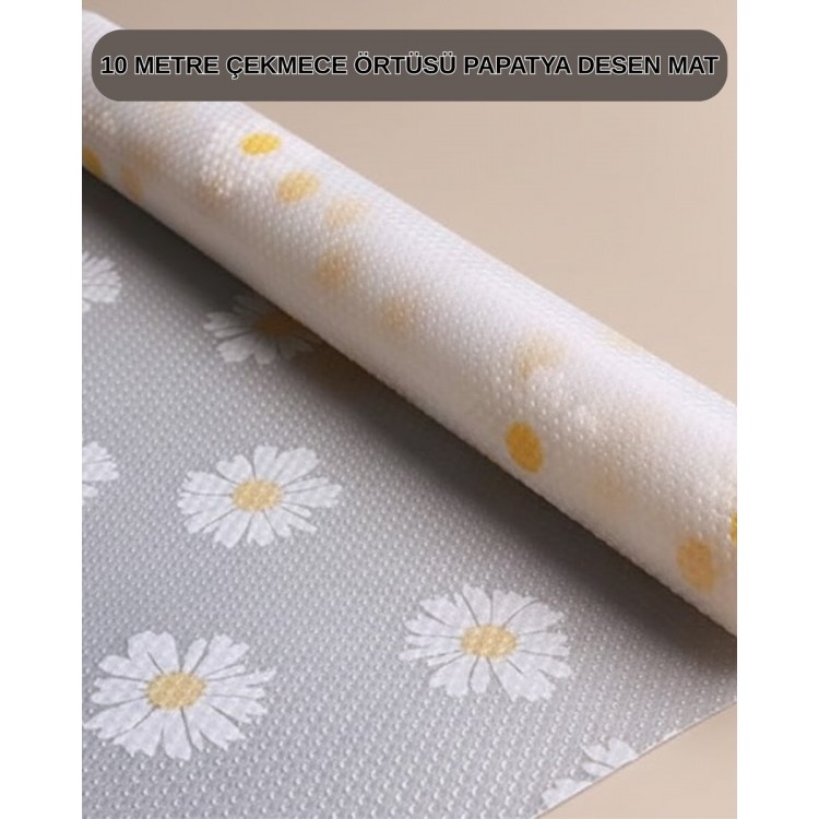 10 Meters Daisy Patterned Non-Slip Multi-Purpose CabinetInside Cover