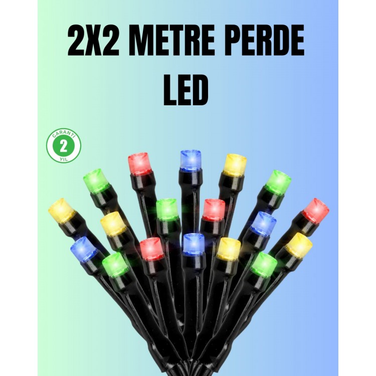 Su Geçirmez Pil Çalışan LED Perde Işık – İç ve Dış Mekan