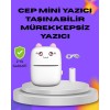 Kablosuz Mini Cep Yazıcısı Bluetooth Destekli 1200mAh Bataryalı