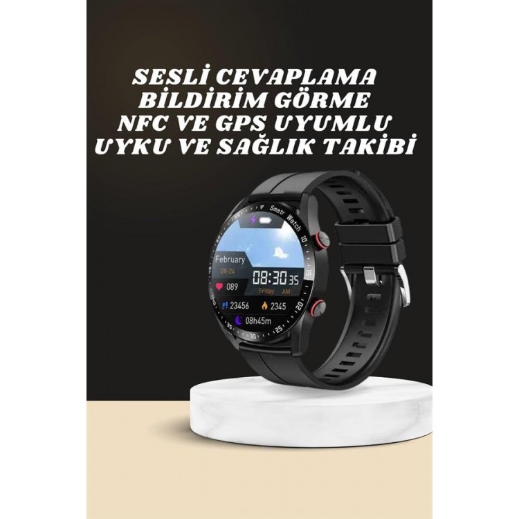 2.4GHz Sleep Clock Amoled Screen Metal And Leather Bandand Health Tracking Vibrating